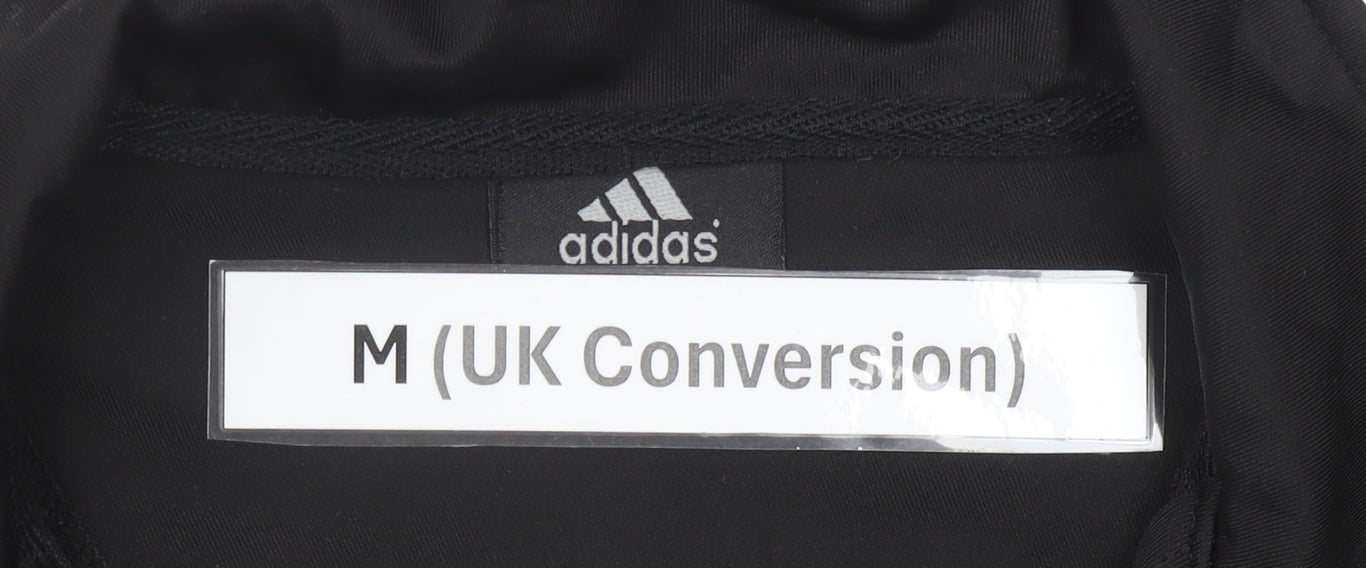 Adidas Men's Black Medium Track Jacket Full Zip Sportswear