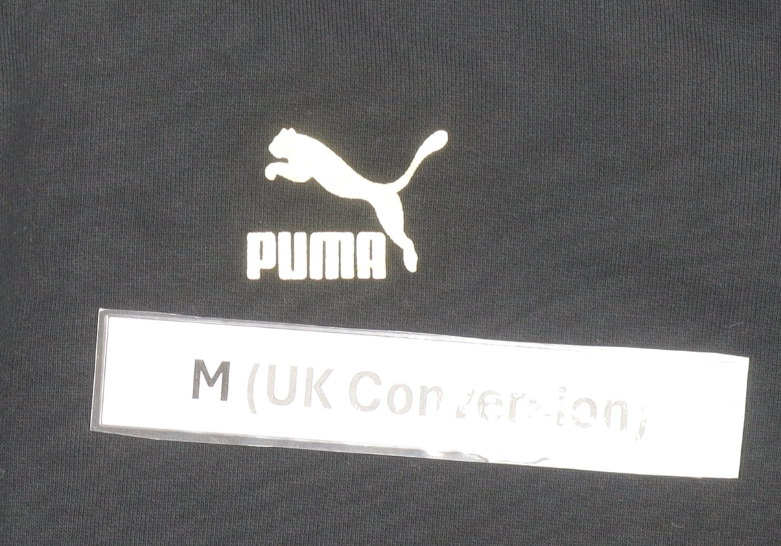 Puma Mens Black Track Jacket M Regular Fit Full Zip Sports