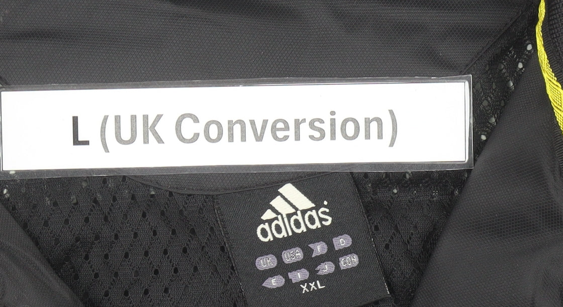 Adidas Men's Black Track Jacket L Regular Fit Football Training