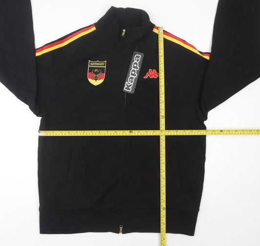 Kappa Men’s Black Track Jacket Germany Logo L Full Zip
