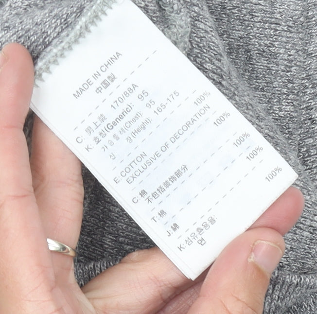 Mens UK Size S Nike Grey Full Zip Sweatshirt