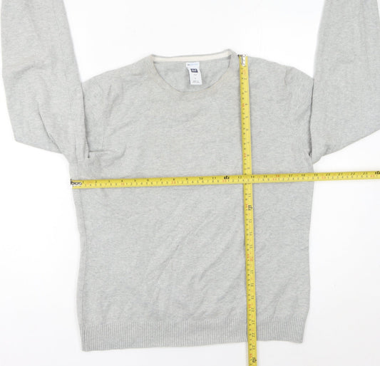 GAP Women’s Grey Cotton Crew Neck Pullover Jumper Size L