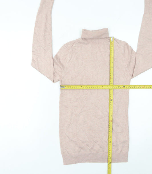 Womens UK Size S Zara Beige Pullover Jumper