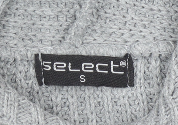 Womens UK Size S Select Grey Pullover Jumper