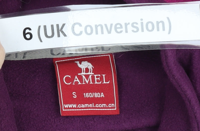 Camel Women’s Pink Fleece Jacket UK 6 Full Zip Lightweight Outdoor