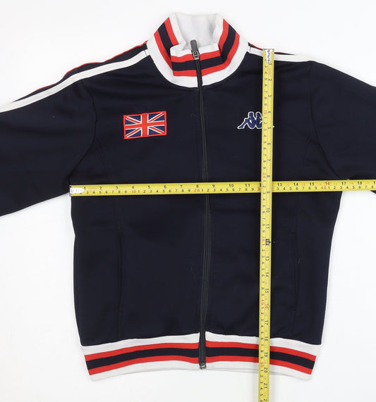 Kappa Unisex Blue Track Jacket Medium London Flag Full Zip Sportswear