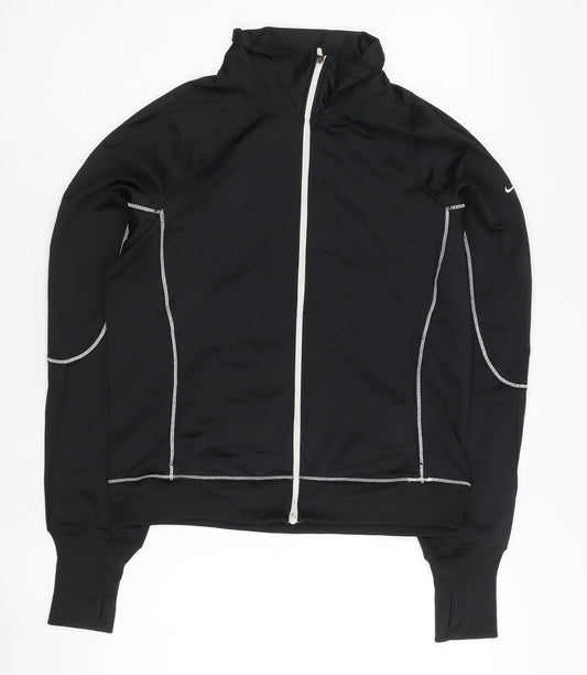 Womens UK Size M Nike Black Running & JoggingGym & TrainingFitness Jacket