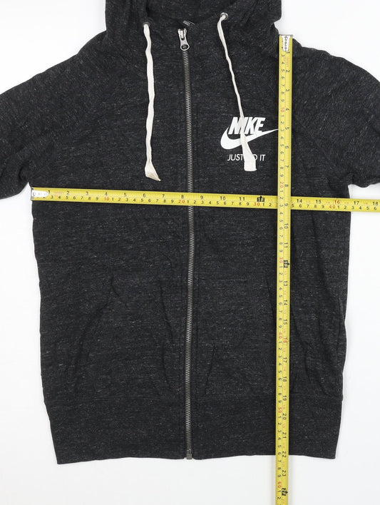 Nike Women's Black Full Zip Hoodie Sweatshirt Size S Sportswear