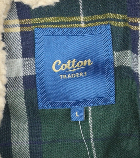 Mens UK Size L Cotton Traders Blue Field Jacket