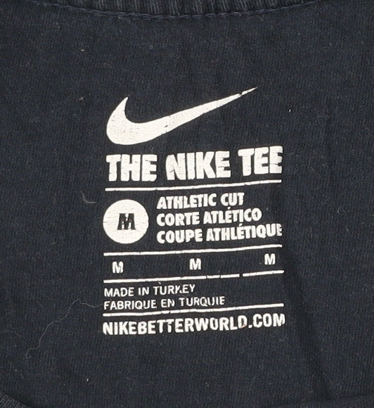 Nike Men’s Blue M Athletic Fit Crew Neck Short Sleeve T-Shirt