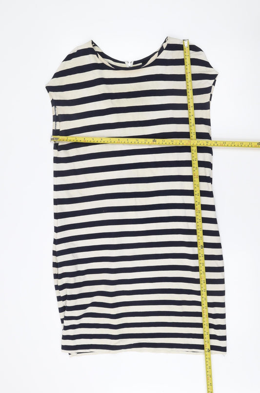 MNG Collection Women’s Navy White Stripe Sheath Dress Size 10