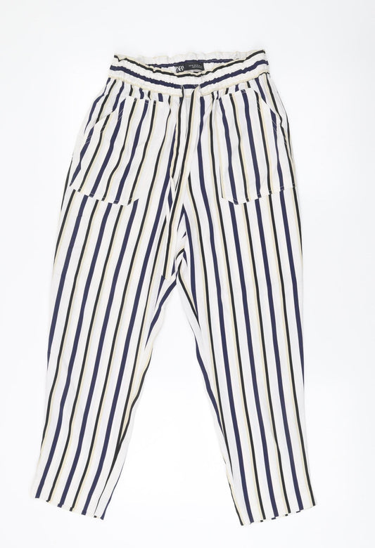 Womens UK Size XS Zara Relaxed Fit CasualTravel Multicoloured Trousers