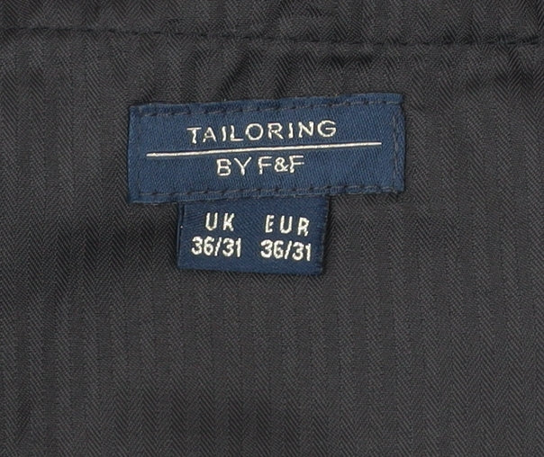 Mens UK Size 36 F&F Regular Black Suit Jacket