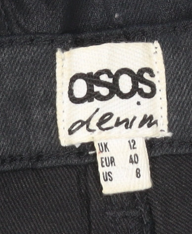 Womens UK Size 12 ASOS Slim Fit Jegging Black Trousers