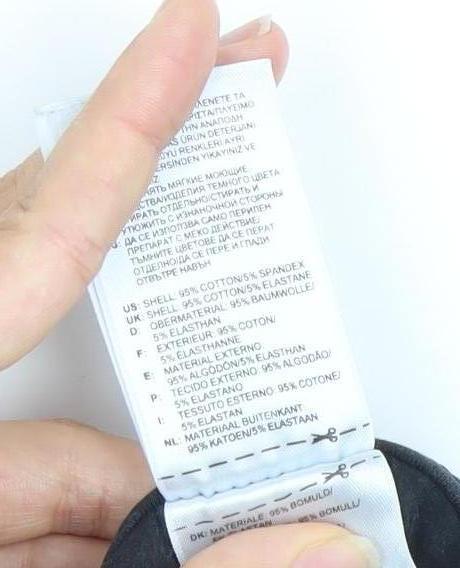 Adidas Womens Black Leggings Size 8 Slim Fit Cotton Elastane