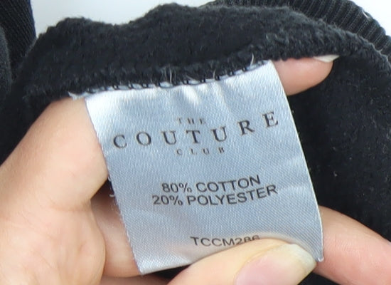 The Couture Club Mens Black XL Pullover Hoodie Graphic Logo