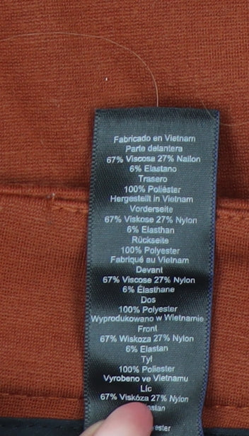 Next Women’s Brown Size 10 Pencil Skirt with Button Detail