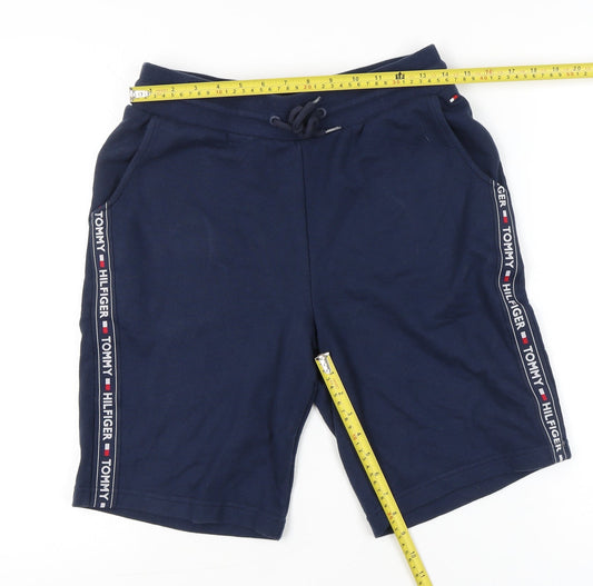 Tommy Hilfiger Men’s Blue Sweat Shorts M Casual Logo Drawstring