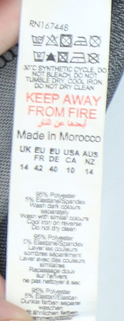 PrettyLittleThing Women's Black Tropical Midi Skirt Size 14