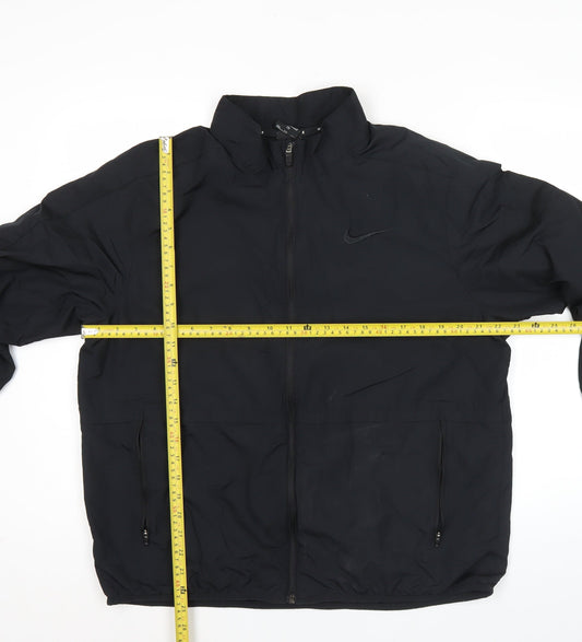 Nike Men’s Black 2XL Polyester Track Jacket Full Zip Sportswear