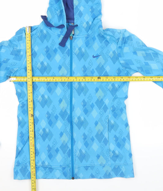 Nike Women’s Blue Full Zip Hoodie Small Athletic Fit