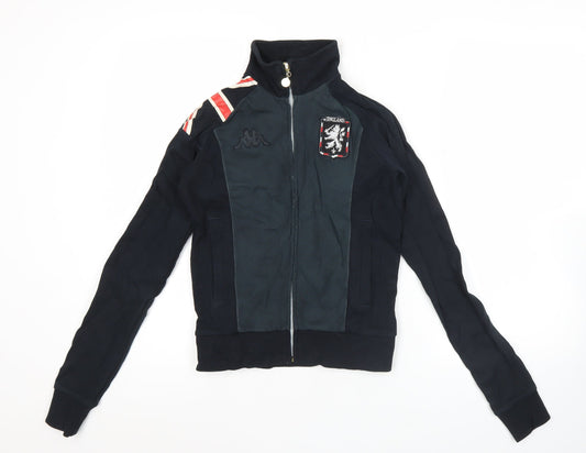 Womens UK Size 6 Kappa Black Football Gym & Training Casual Jacket