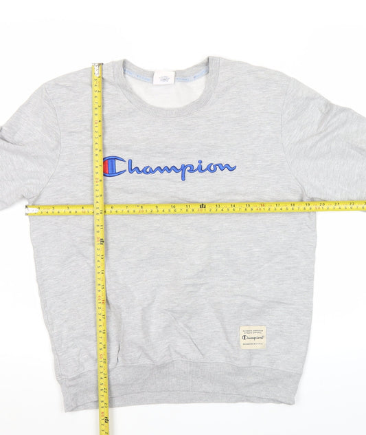 Mens UK Size XL Champion Grey Pullover Sweatshirt