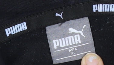 Mens UK Size L PUMA Black Pullover Hoodie