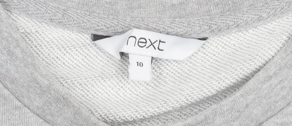 Womens UK Size 10 NEXT Grey Tunic Jumper