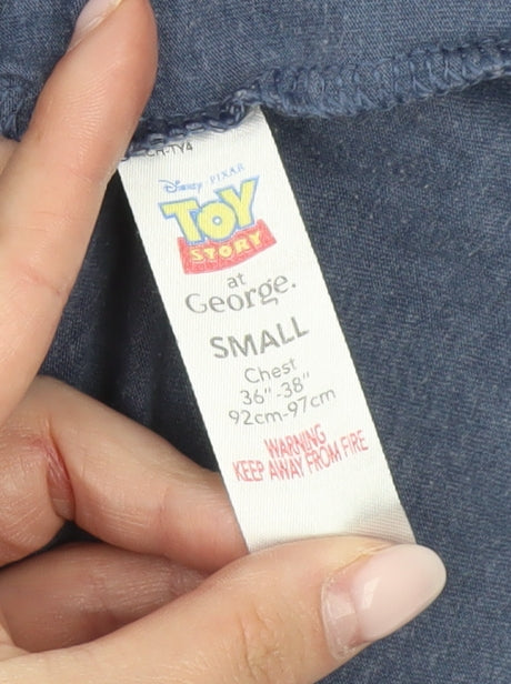 George Men’s Blue Toy Story Buzz Lightyear Graphic T-Shirt Size S