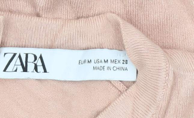Womens UK Size M Zara Beige Pullover Jumper