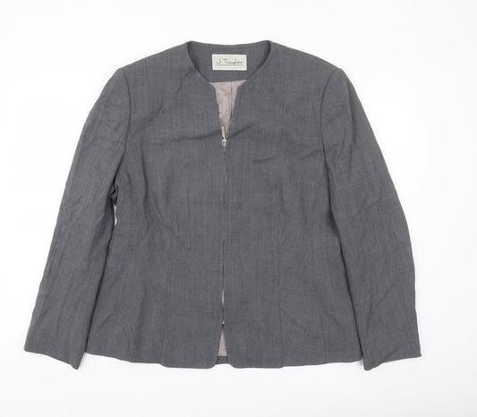 Womens UK Size 16 J Taylor Grey Basic Jacket