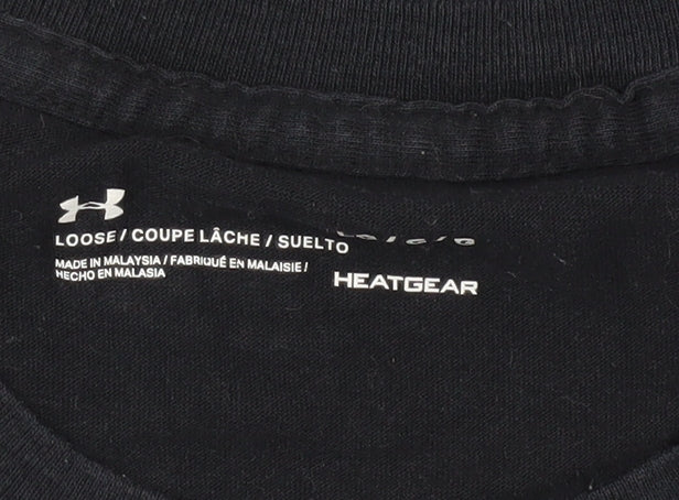 Under Armour Men's Black Graphic Logo T-Shirt Size L Relaxed Fit