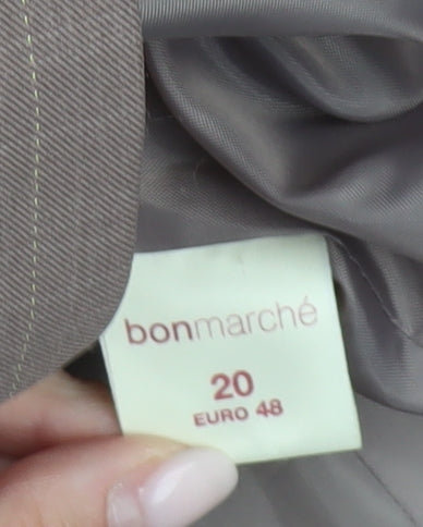 Bonmarché Women’s Brown Size 20 Notch Lapel Blazer Jacket