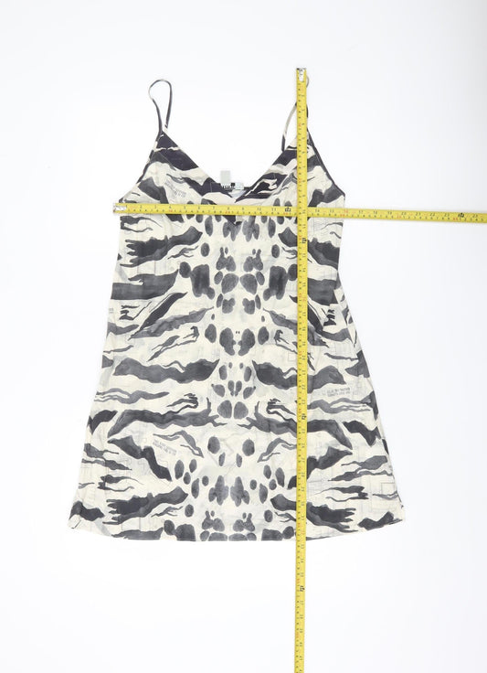 AllSaints Women’s Multicoloured Animal Print Slip Dress S
