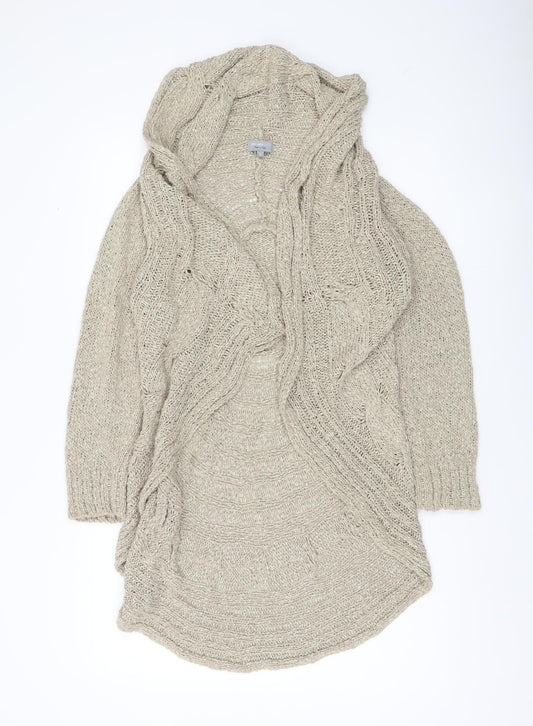 Womens UK Size S Marks and Spencer Beige Cardigan Jumper