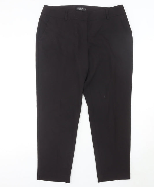 Womens UK Size 14 Dorothy Perkins Regular Fit Dress Pants Black Trousers