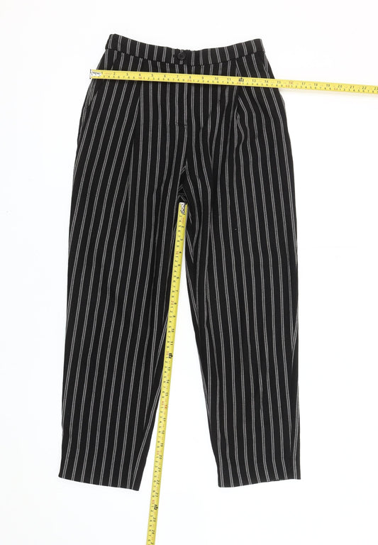 Womens UK Size 4 Monki Regular Fit Business Casual Workwear Black Trousers