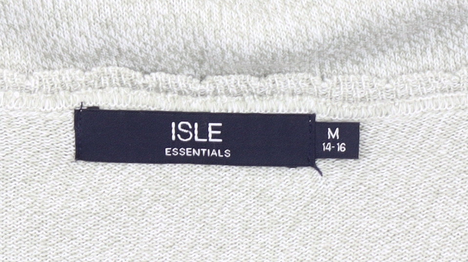 Womens UK Size 14 Isle Essentials Grey Cardigan Jumper