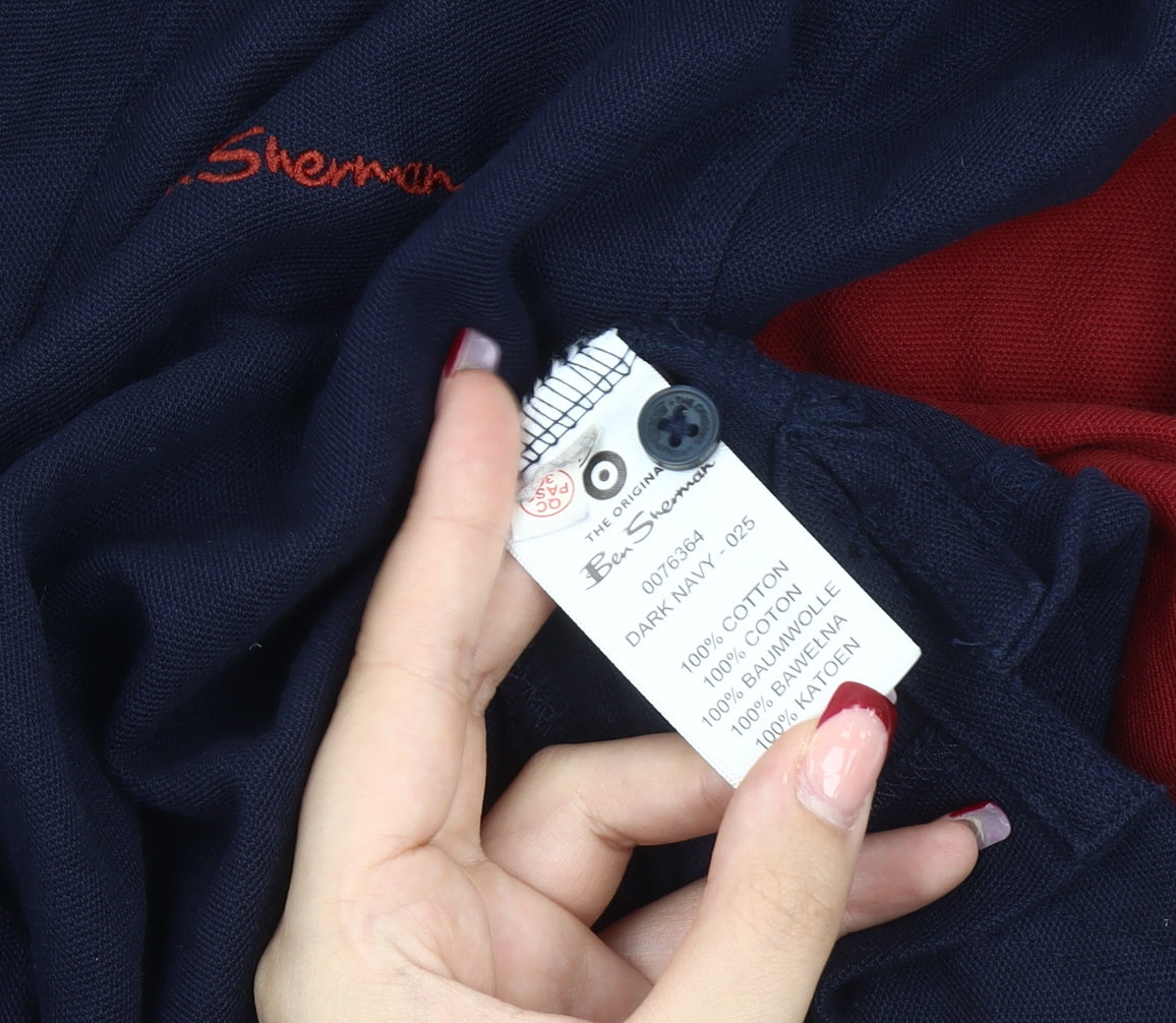 Ben Sherman Long Polo Shirt, size large.