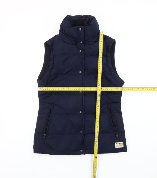 Womens UK Size 8 Jack Wills Blue Puffer Jacket