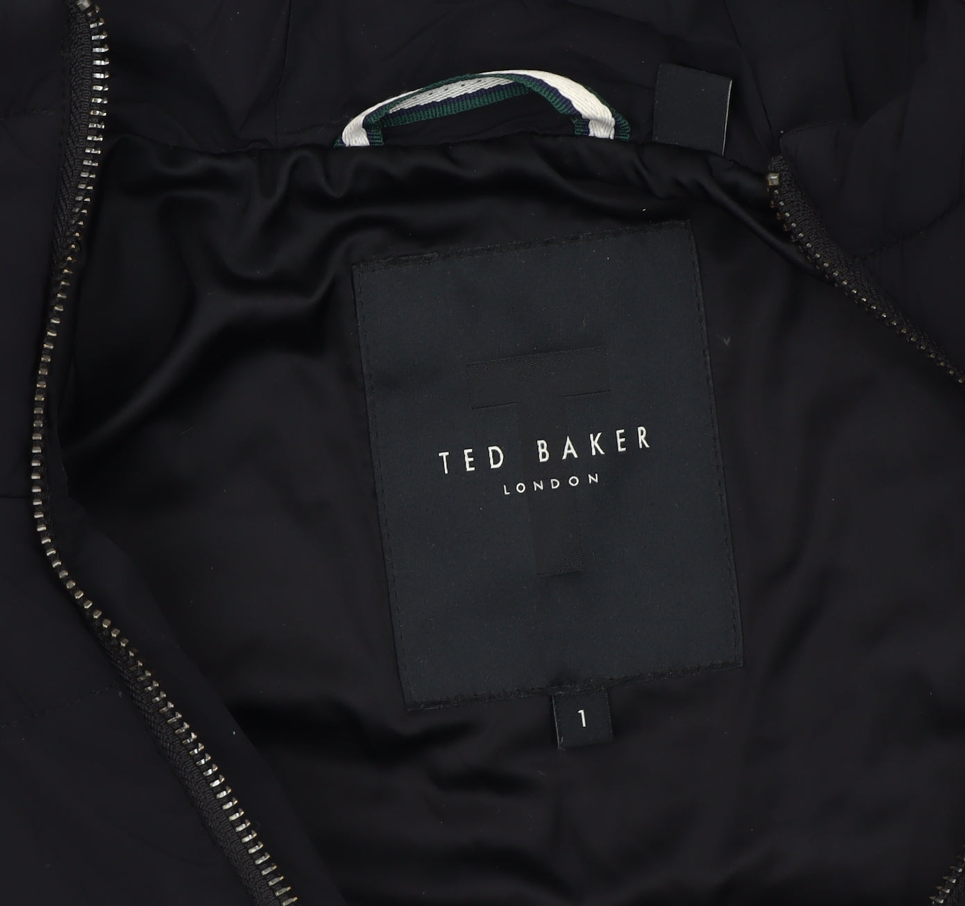 Womens UK Size 8 Ted Baker Black Puffer Jacket