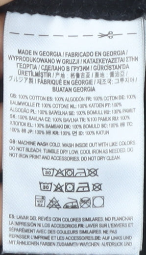 Vans Men’s Black L Classic Fit Cotton Logo Short Sleeve T-Shirt