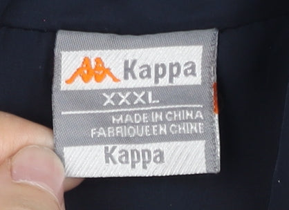 Kappa Men’s Blue 3XL Track Jacket Full Zip Sportswear