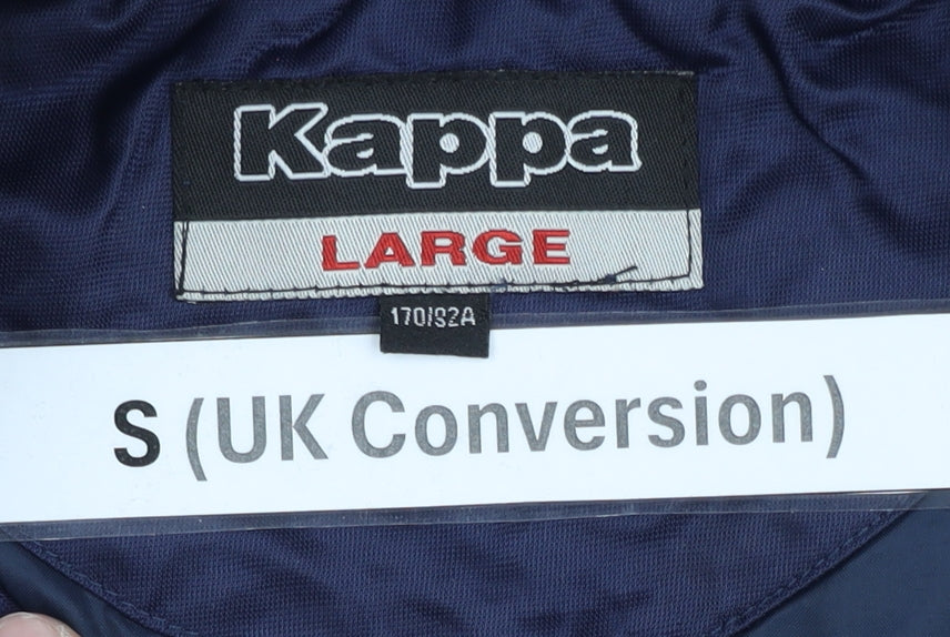 Kappa Men's Blue Italia Track Jacket Size S Nylon Sportswear