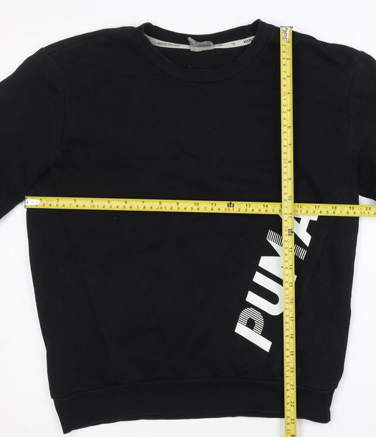 Puma Women’s Black XS Pullover Sweatshirt Logo Long Sleeve
