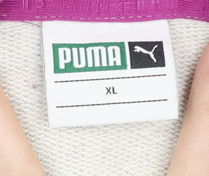 Womens UK Size XL PUMA Grey Pullover Hoodie