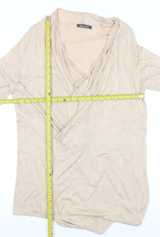 Womens UK Size S Bonmarché Beige Cardigan Jumper
