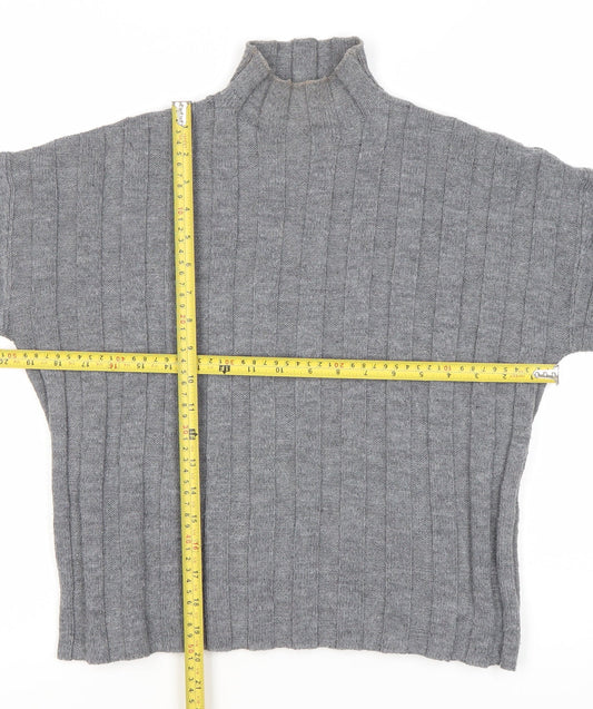 Womens UK Size 8 Missguided Grey Pullover Jumper