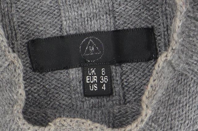 Womens UK Size 8 Missguided Grey Pullover Jumper